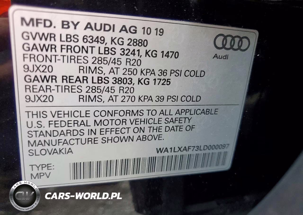2020 Audi Q7 Premium Plus VIN:WA1LXAF73LD000097 - 13