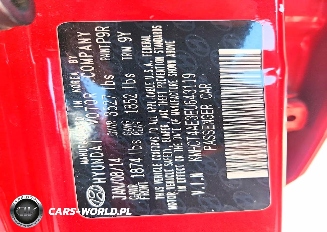 2014 Hyundai Accent Gls VIN:KMHCT4AE3EU643119 - 12