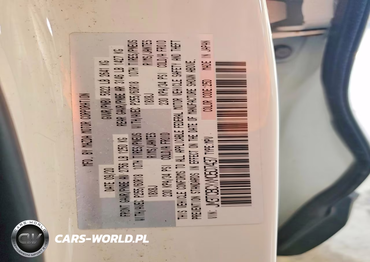 2021 Mazda Cx-9 Touring VIN:JM3TCBCYXM0507437 - 14