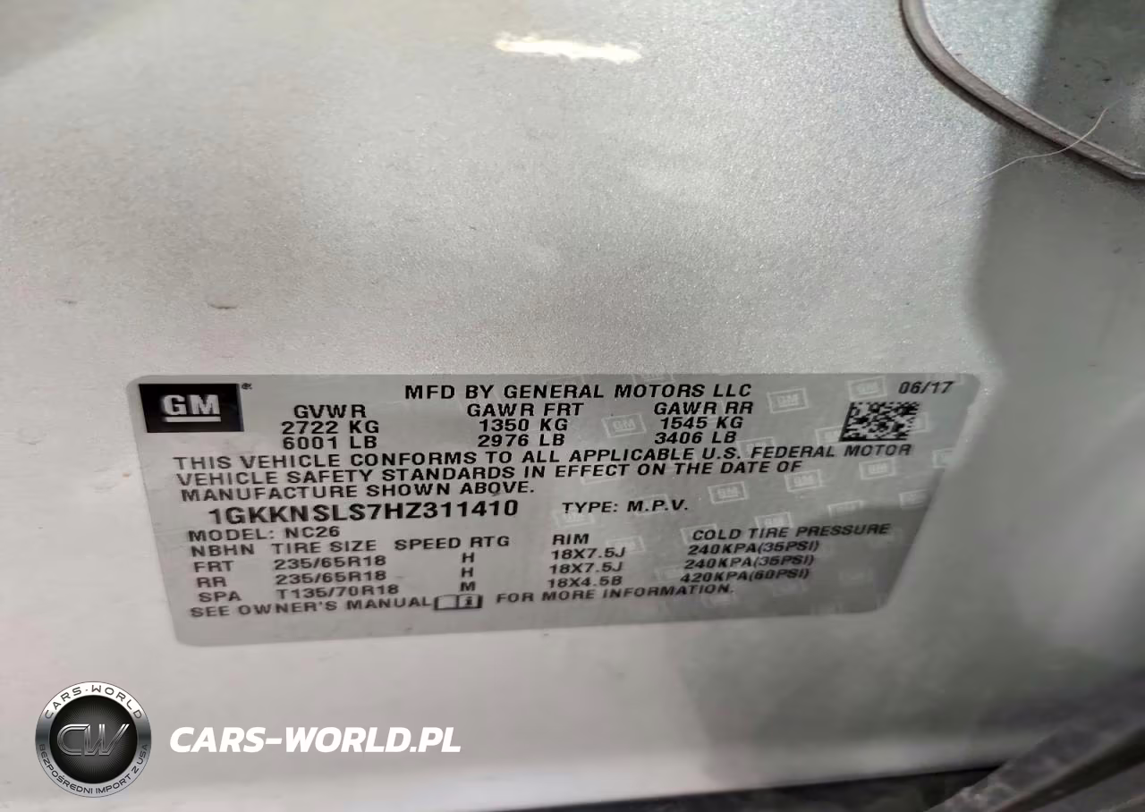 2017 GMC Acadia Sle VIN:1GKKNSLS7HZ311410 - 13