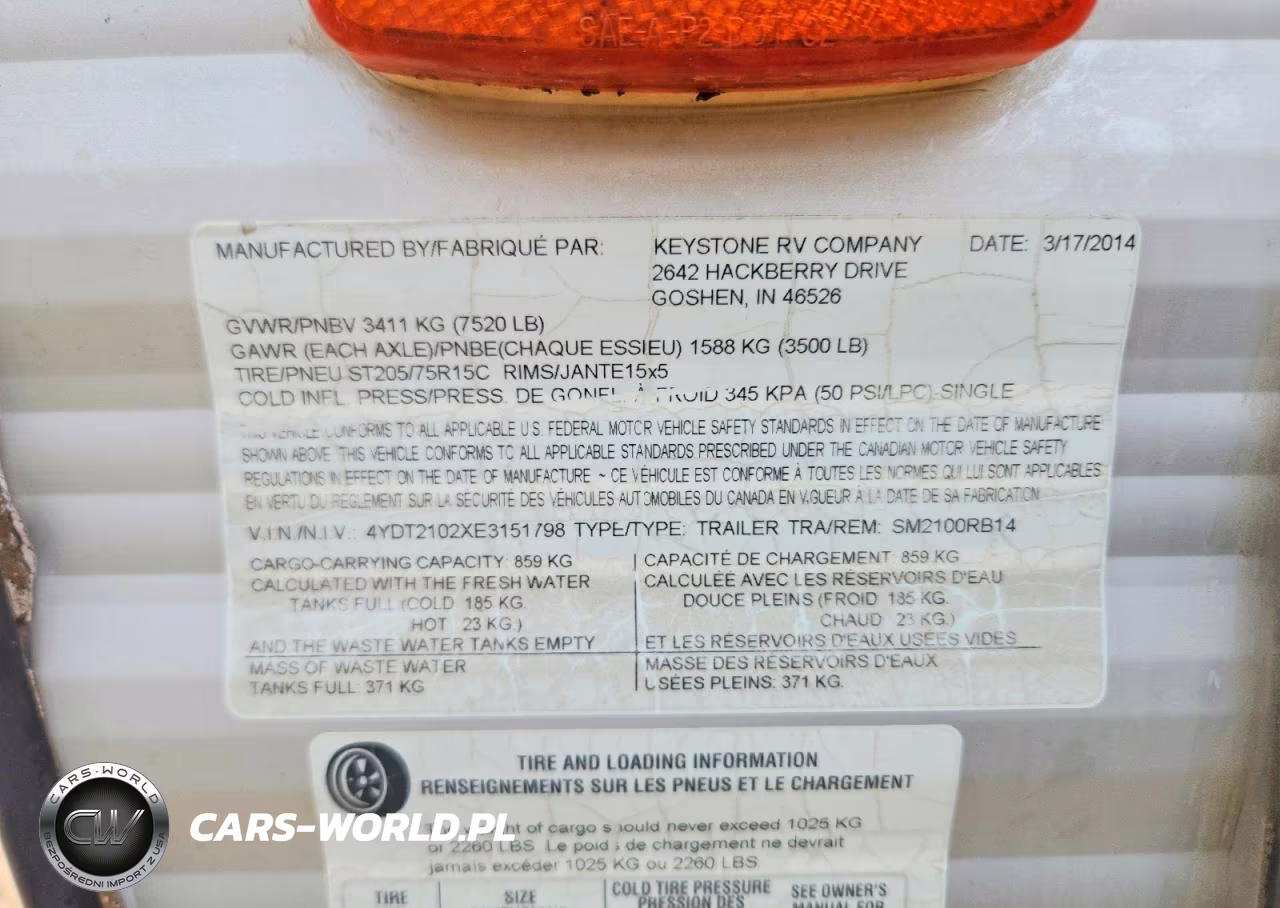 2014 Keystone Summerland Camper VIN:4YDT2102XE3151798 - 10
