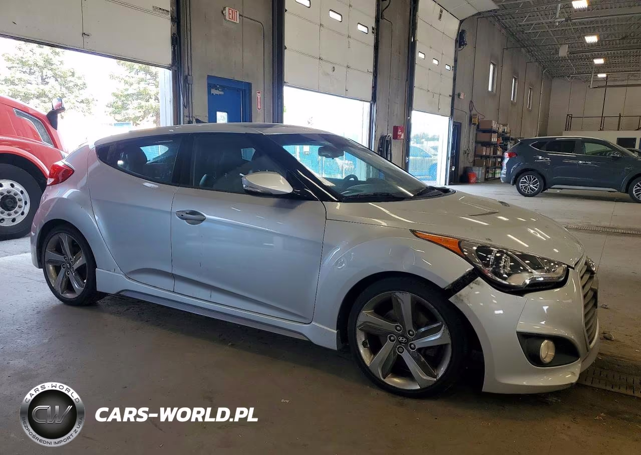 2013 Hyundai Veloster Turbo VIN:KMHTC6AEXDU083206 - 4