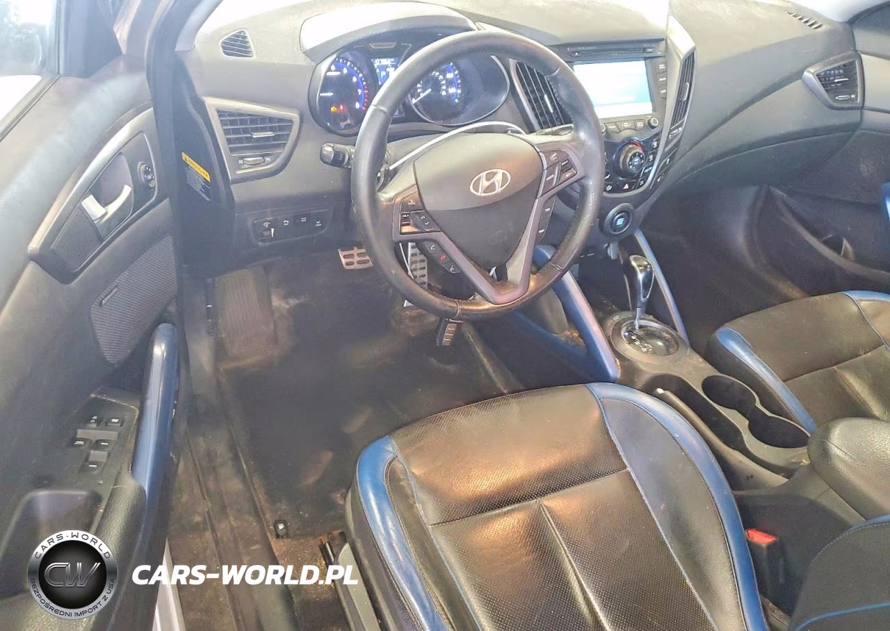 2013 Hyundai Veloster Turbo VIN:KMHTC6AEXDU083206 - 8