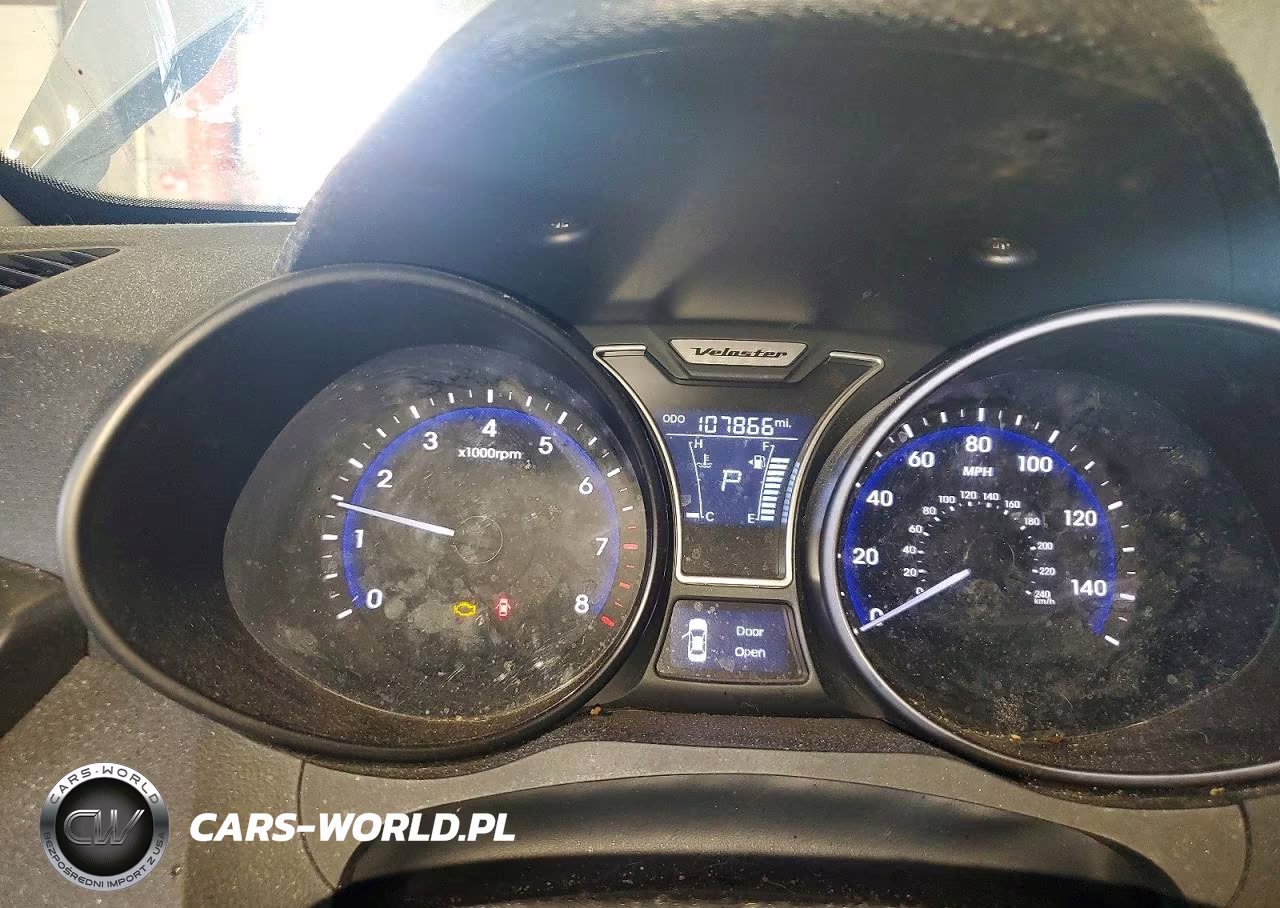 2013 Hyundai Veloster Turbo VIN:KMHTC6AEXDU083206 - 9