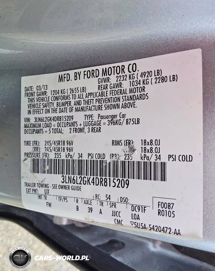LINCOLN MKZ VIN:3LN6L2GK4DR815209 - 12