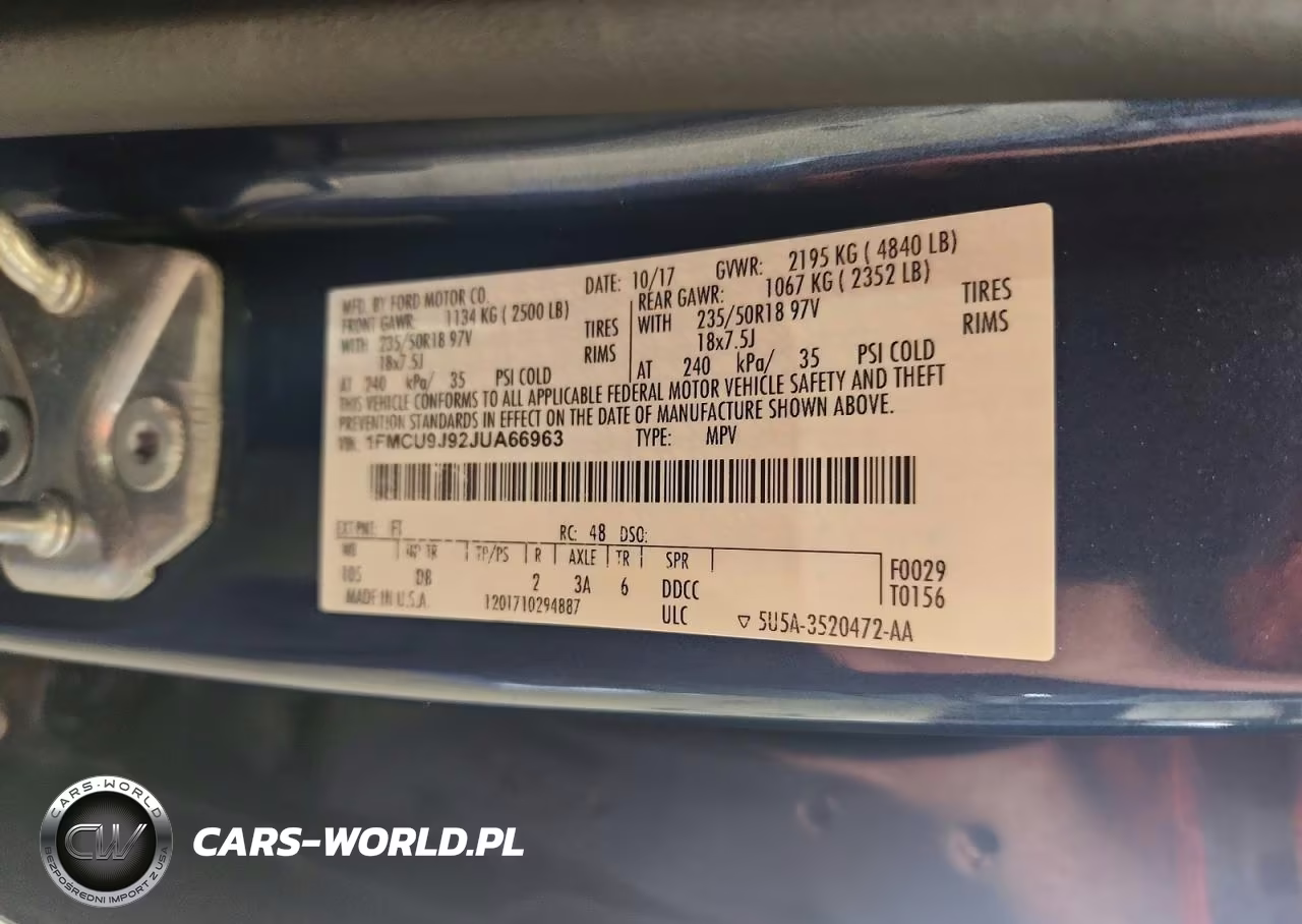 2018 Ford Escape Titanium VIN:1FMCU9J92JUA66963 - 13
