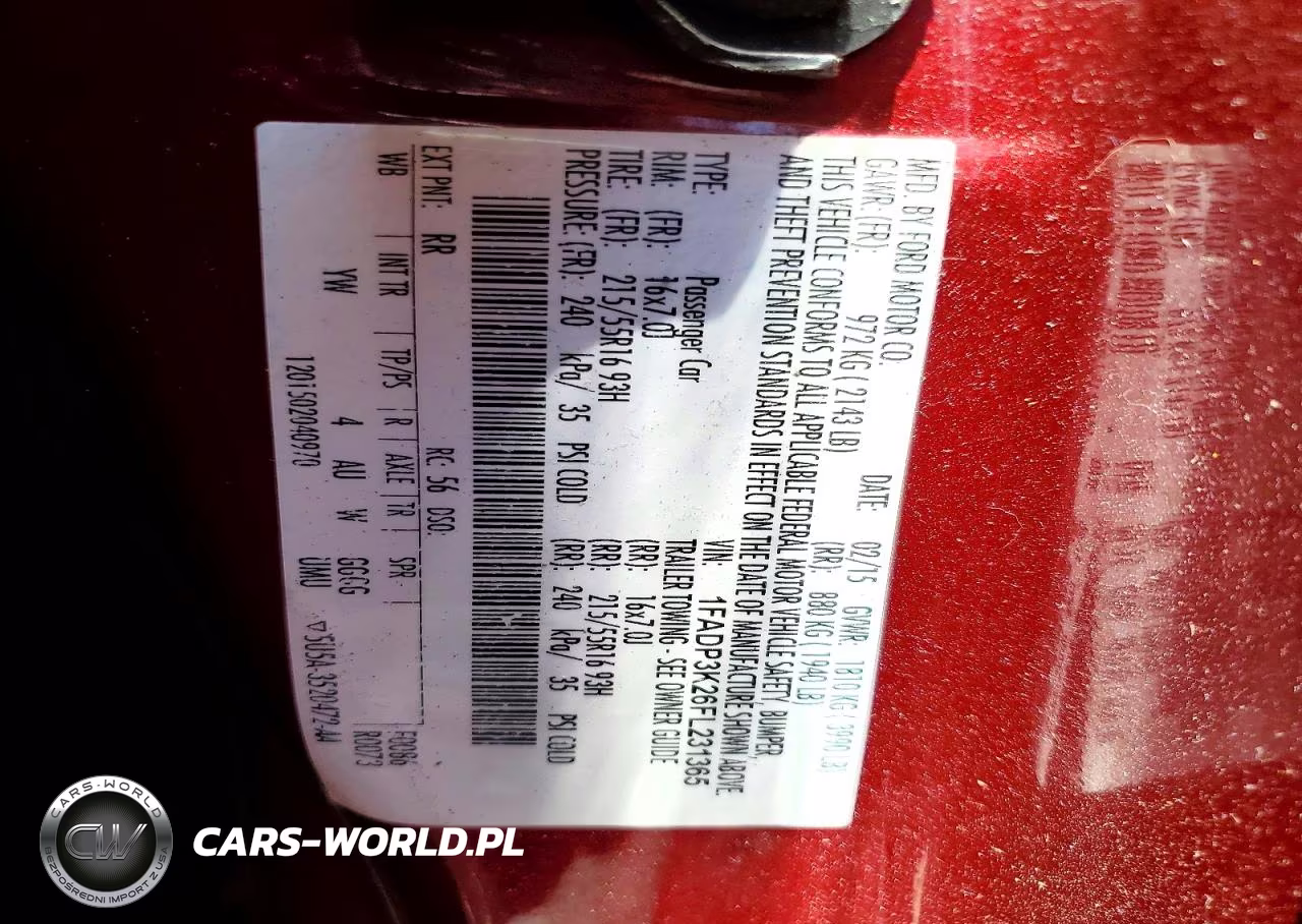 2015 Ford Focus Se VIN:1FADP3K26FL231365 - 12