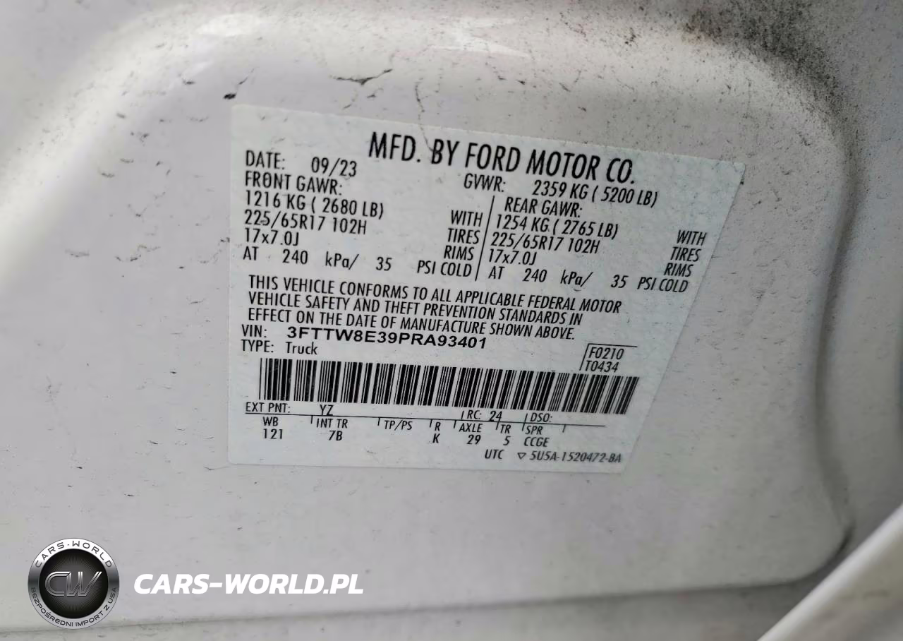 2023 Ford Maverick Xl VIN:3FTTW8E39PRA93401 - 12