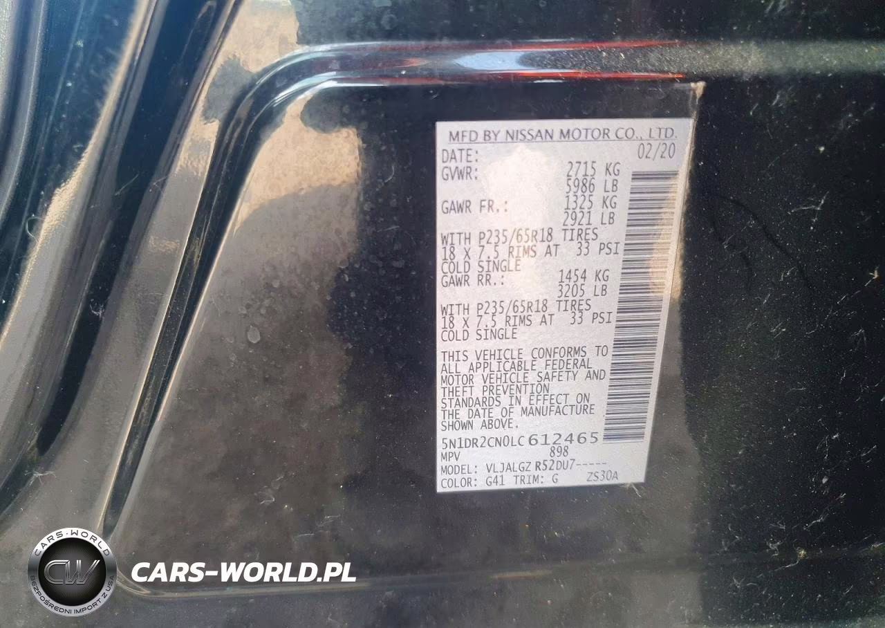 2020 Nissan Pathfinder Sl VIN:5N1DR2CN0LC612465 - 12