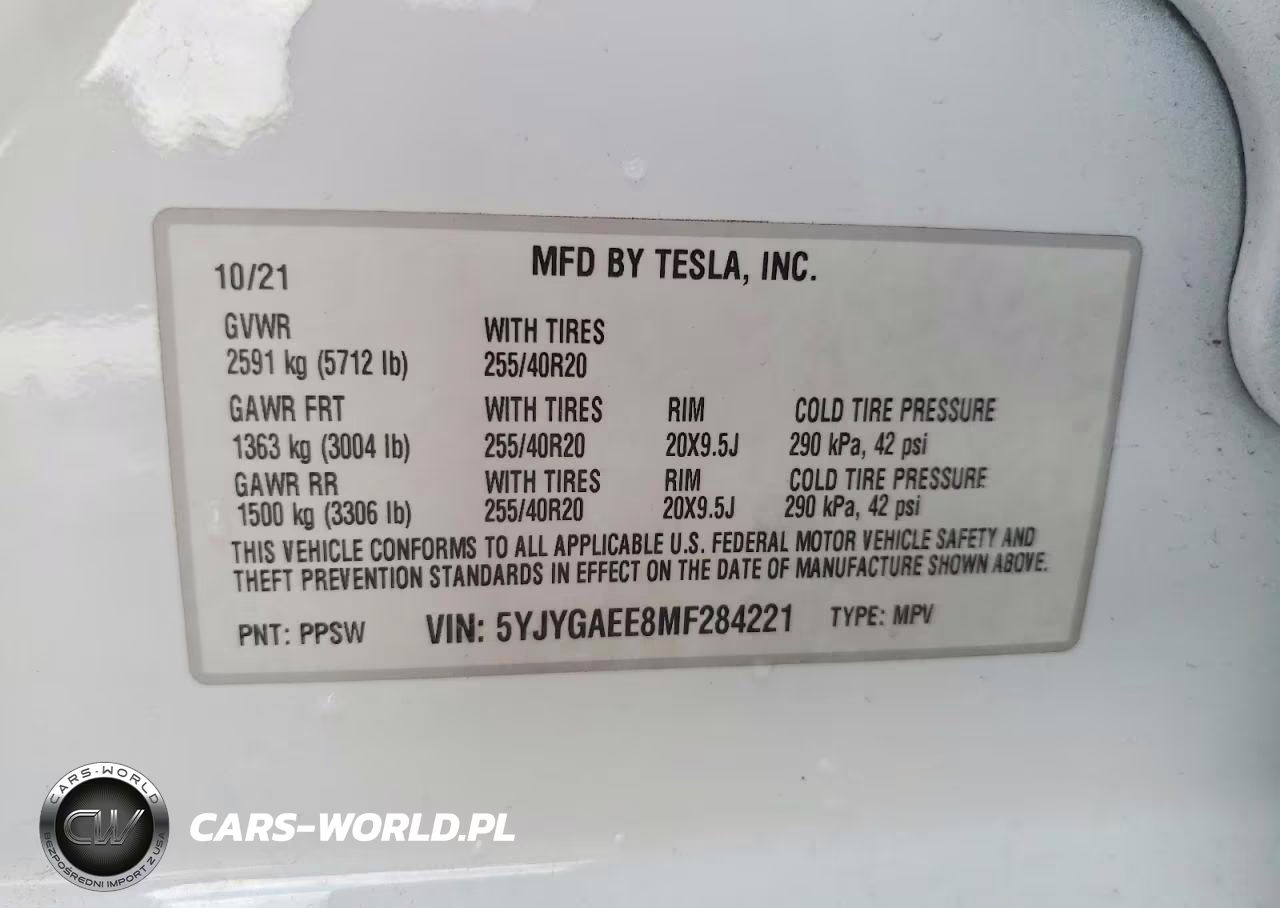 2021 Tesla Model Y VIN:5YJYGAEE8MF284221 - 14