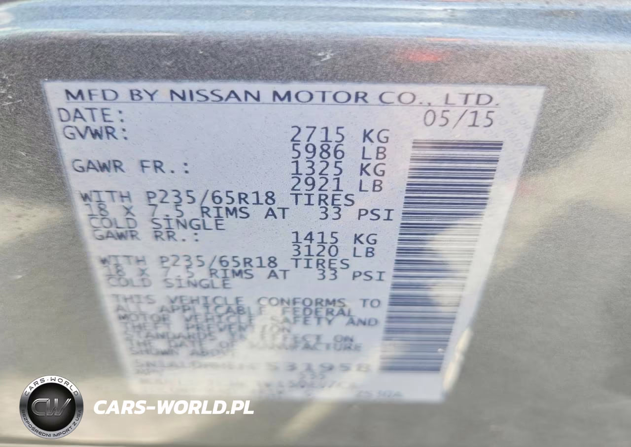 2015 Infiniti Qx60 Base VIN:5N1AL0MM8FC531958 - 14