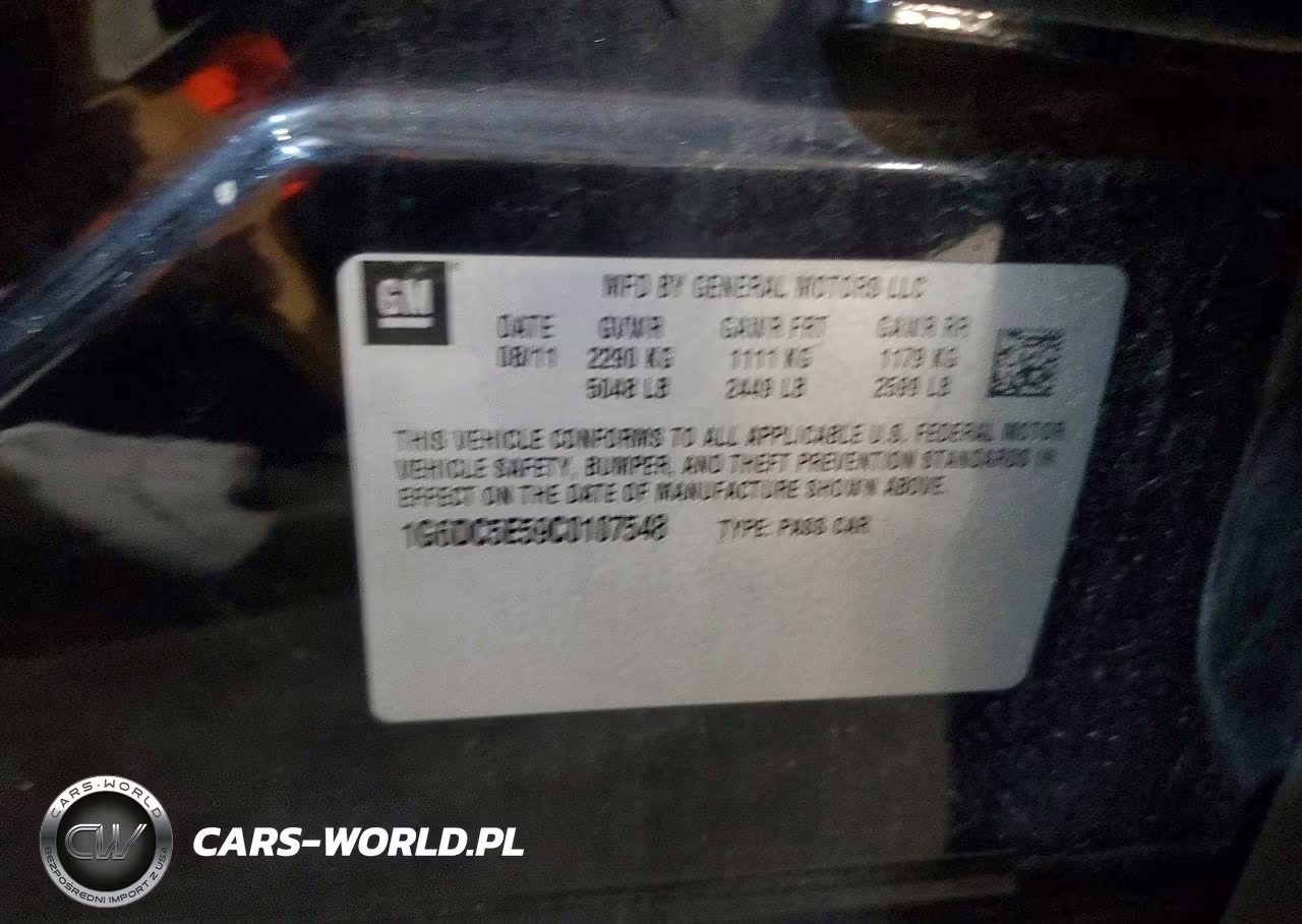 2012 Cadillac Cts VIN:1G6DC5E59C0107548 - 12