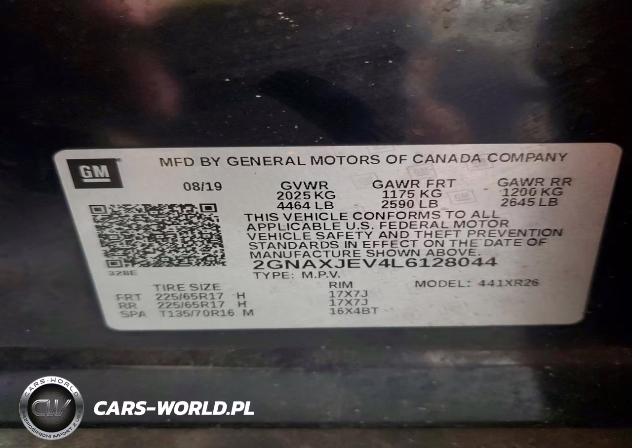 2020 Chevrolet Equinox Lt VIN:2GNAXJEV4L6128044 - 12