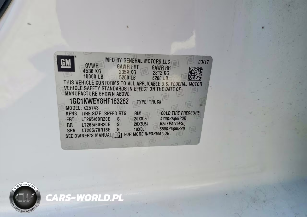 2017 Chevrolet Silverado K2500 Heavy Duty Ltz VIN:1GC1KWEY8HF163262 - 12