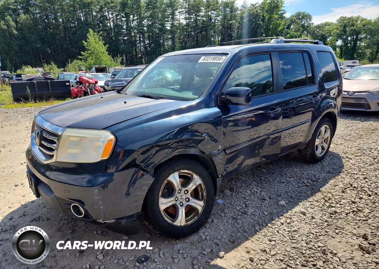 2012 Honda Pilot Ex VIN:5FNYF4H45CB078697 - 1