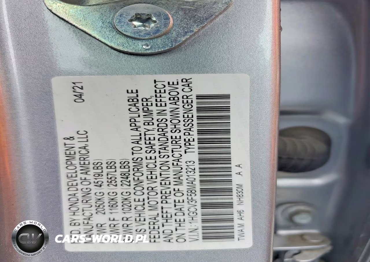 2021 Honda Accord Hybrid Exl VIN:1HGCV3F58MA013213 - 12
