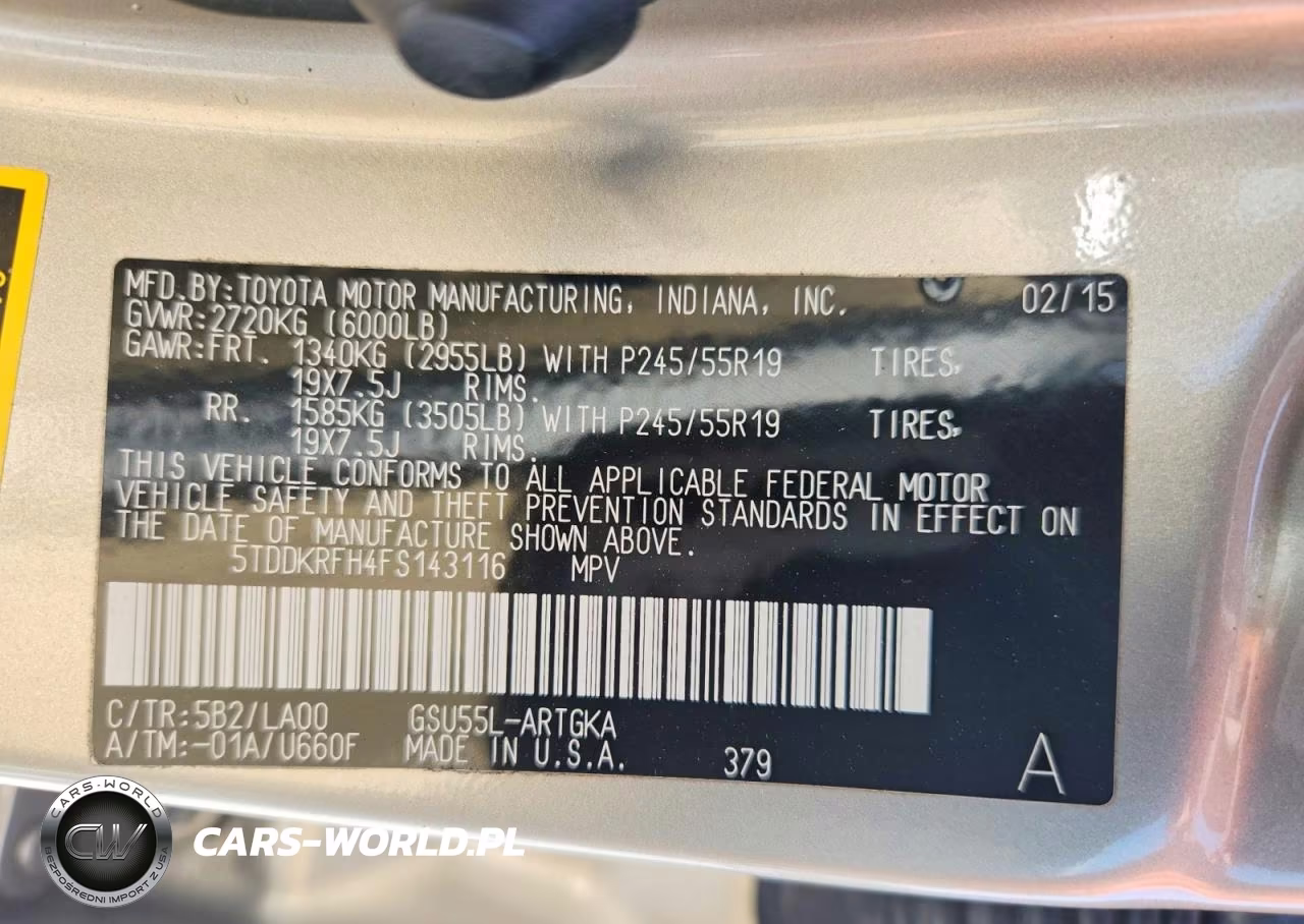 2015 Toyota Highlander Limited Platinum VIN:5TDDKRFH4FS143116 - 14