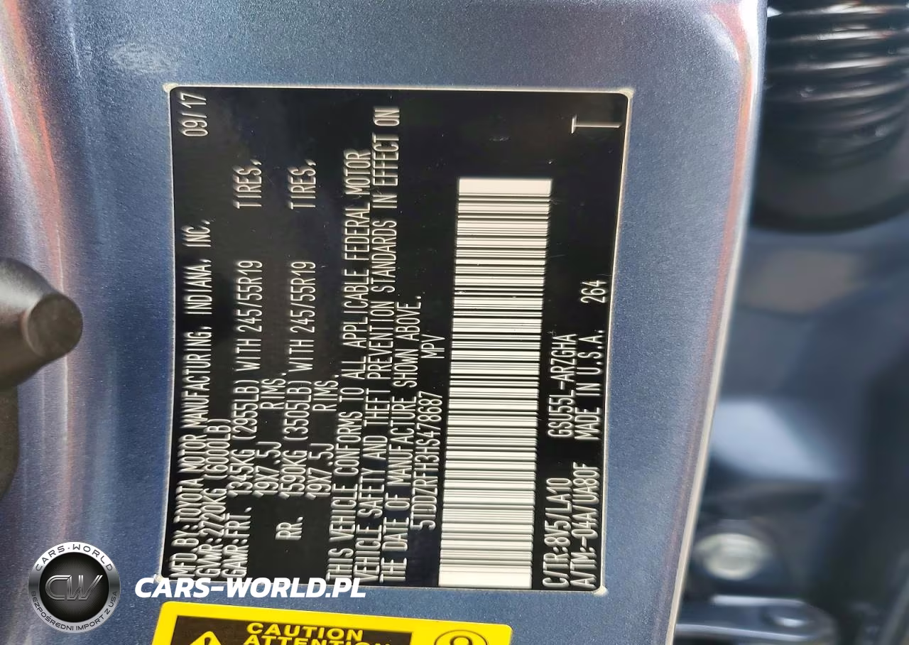 2017 Toyota Highlander Limited Platinum VIN:5TDDZRFH3HS478687 - 13