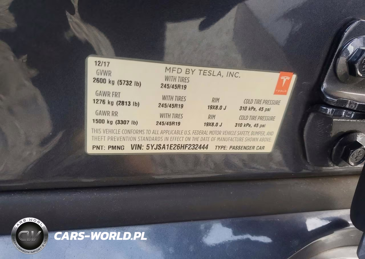2017 Tesla Model S VIN:5YJSA1E26HF232444 - 12