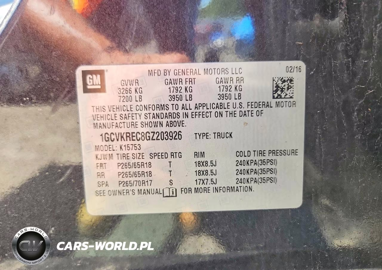 2016 Chevrolet Silverado K1500 Lt VIN:1GCVKREC8GZ203926 - 12