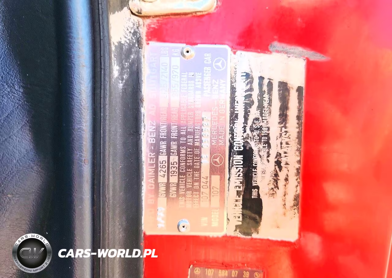 1979 Mercedes-Benz Sl450 VIN:10704412058527 - 12
