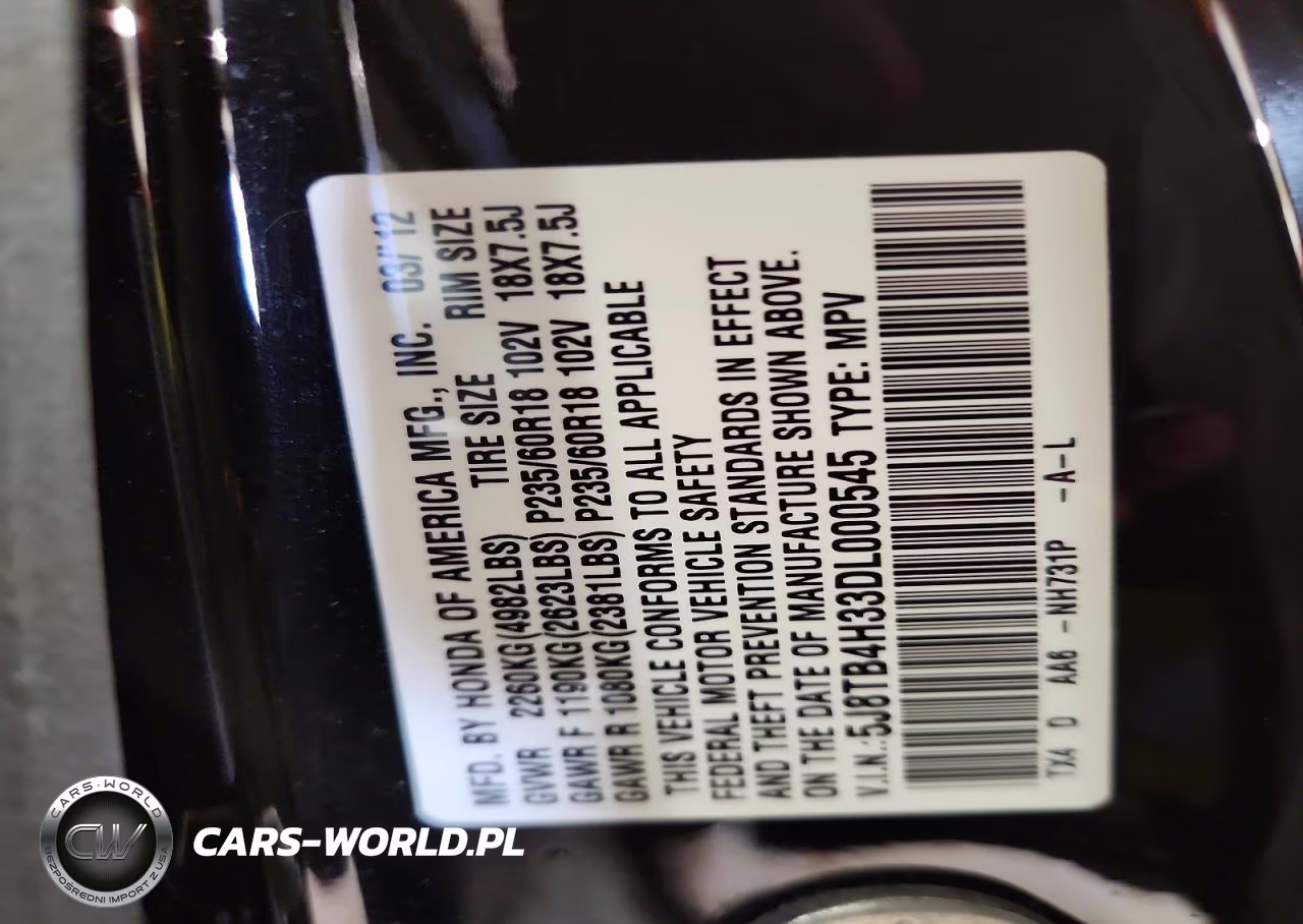 2013 Acura Rdx VIN:5J8TB4H33DL000545 - 13