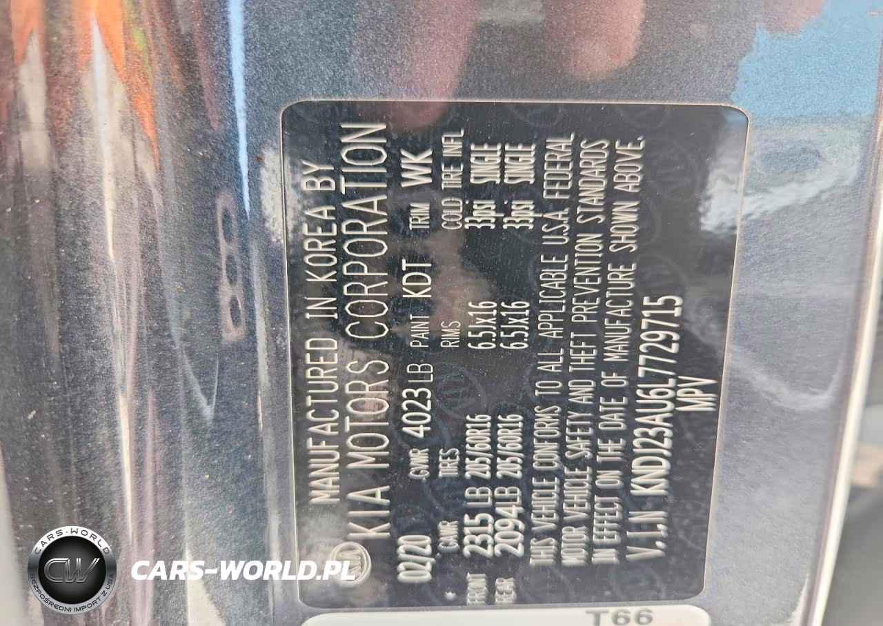 2020 Kia Soul Lx VIN:KNDJ23AU6L7729715 - 14