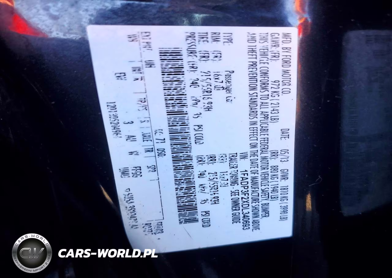 2013 Ford Focus Se VIN:1FADP3F2XDL340693 - 12