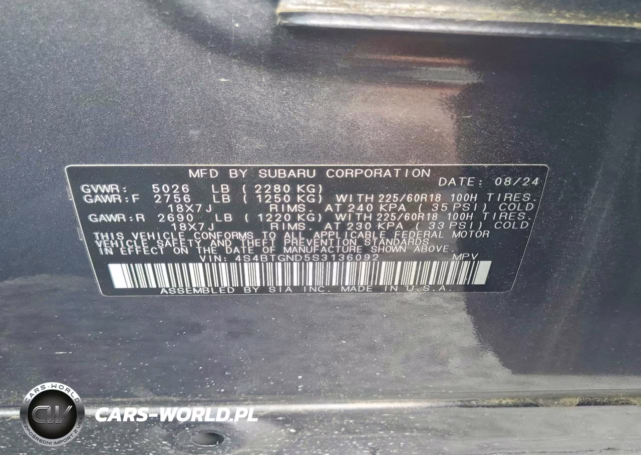2025 Subaru Outback Limited Xt VIN:4S4BTGND5S3136092 - 13