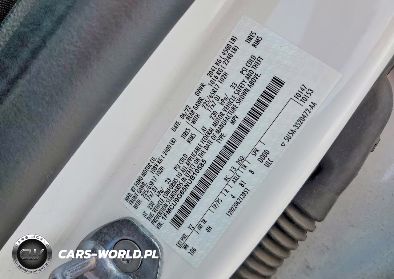 2022 Ford Escape Se VIN:1FMCU9G65NUB10585 - 13