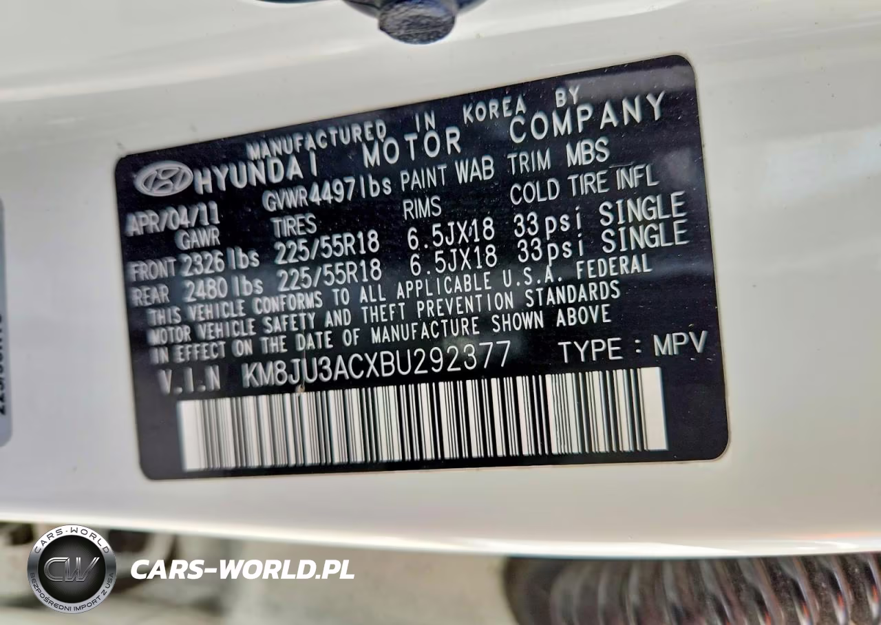 2011 Hyundai Tucson Limited VIN:KM8JU3ACXBU292377 - 13