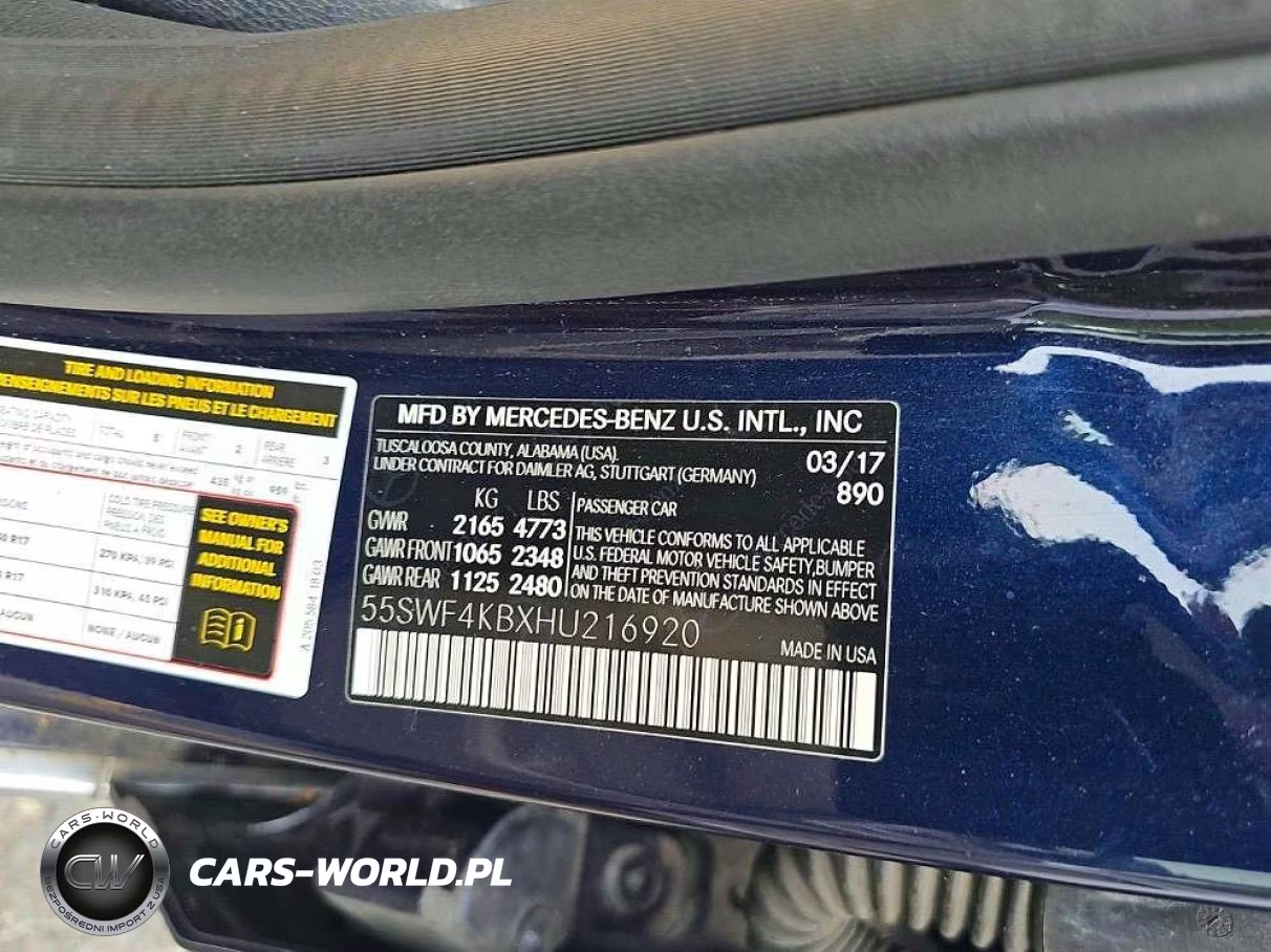 2017 Mercedes-Benz C 300 4Matic VIN:55SWF4KBXHU216920 - 10