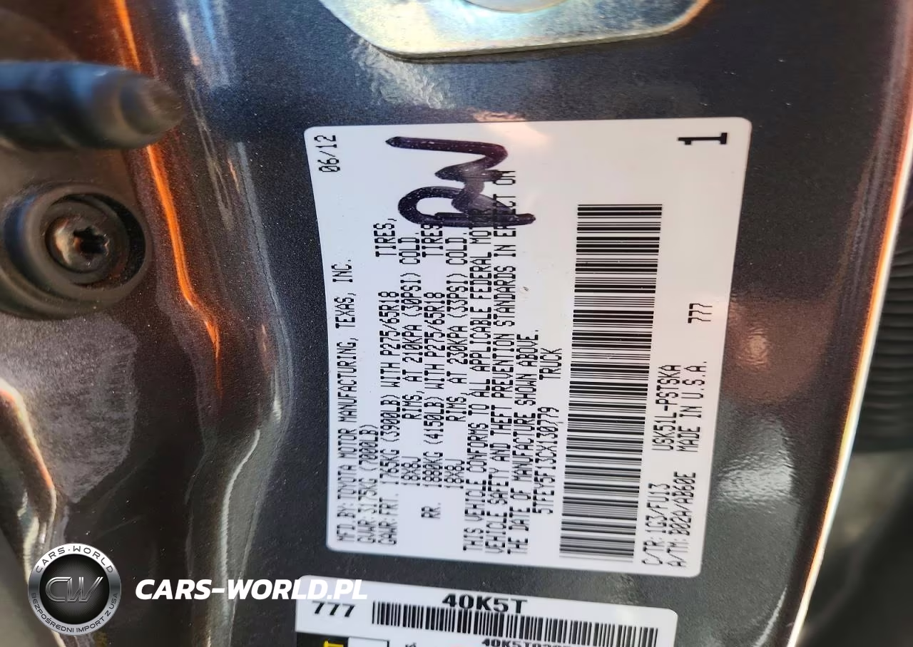 2012 Toyota Tundra Crewmax Sr5 VIN:5TFEY5F13CX130779 - 12