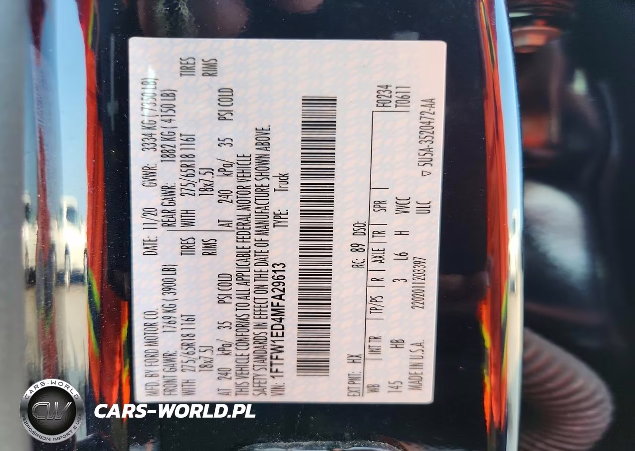 2021 Ford F150 Supercrew VIN:1FTFW1ED4MFA29613 - 13