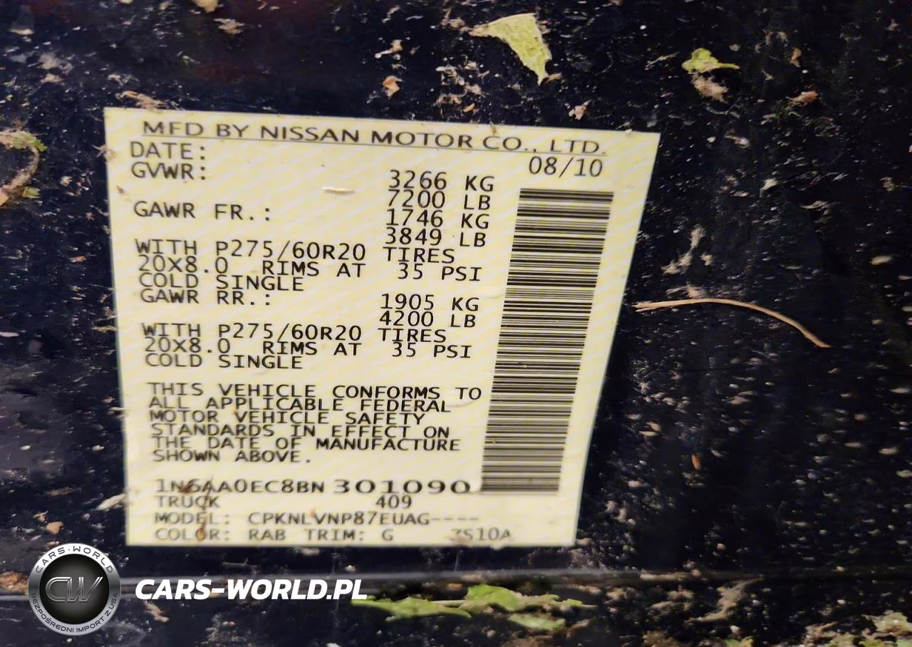 2011 Nissan Titan Sv VIN:1N6AA0EC8BN301090 - 12