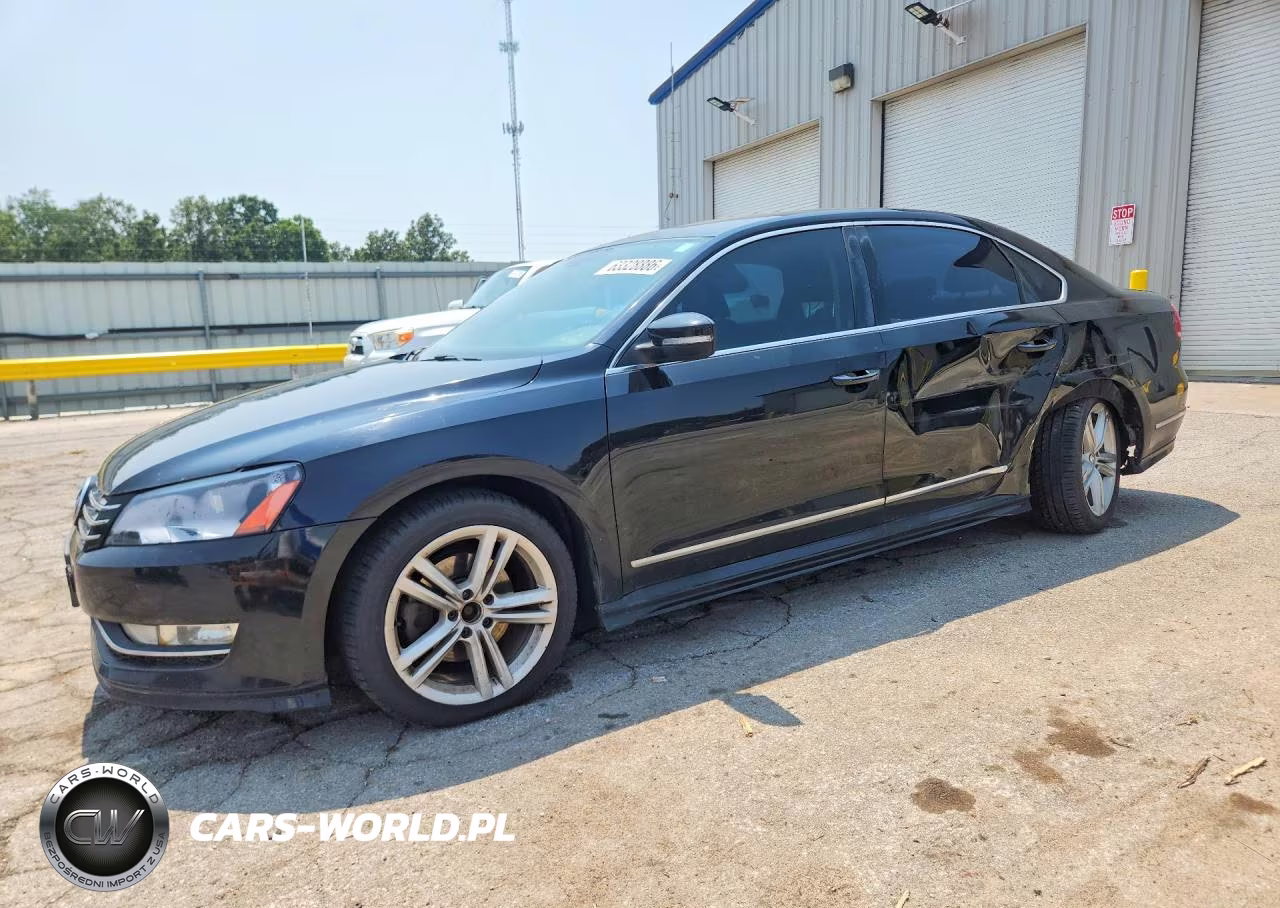 2013 Volkswagen Passat Sel VIN:1VWCN7A35DC066187 - 1
