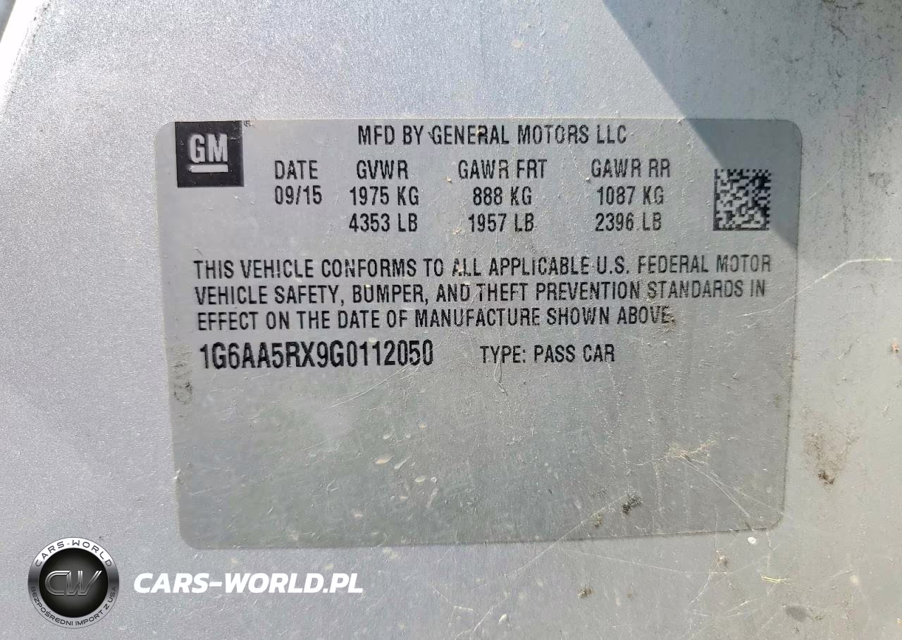 2016 Cadillac Ats VIN:1G6AA5RX9G0112050 - 12