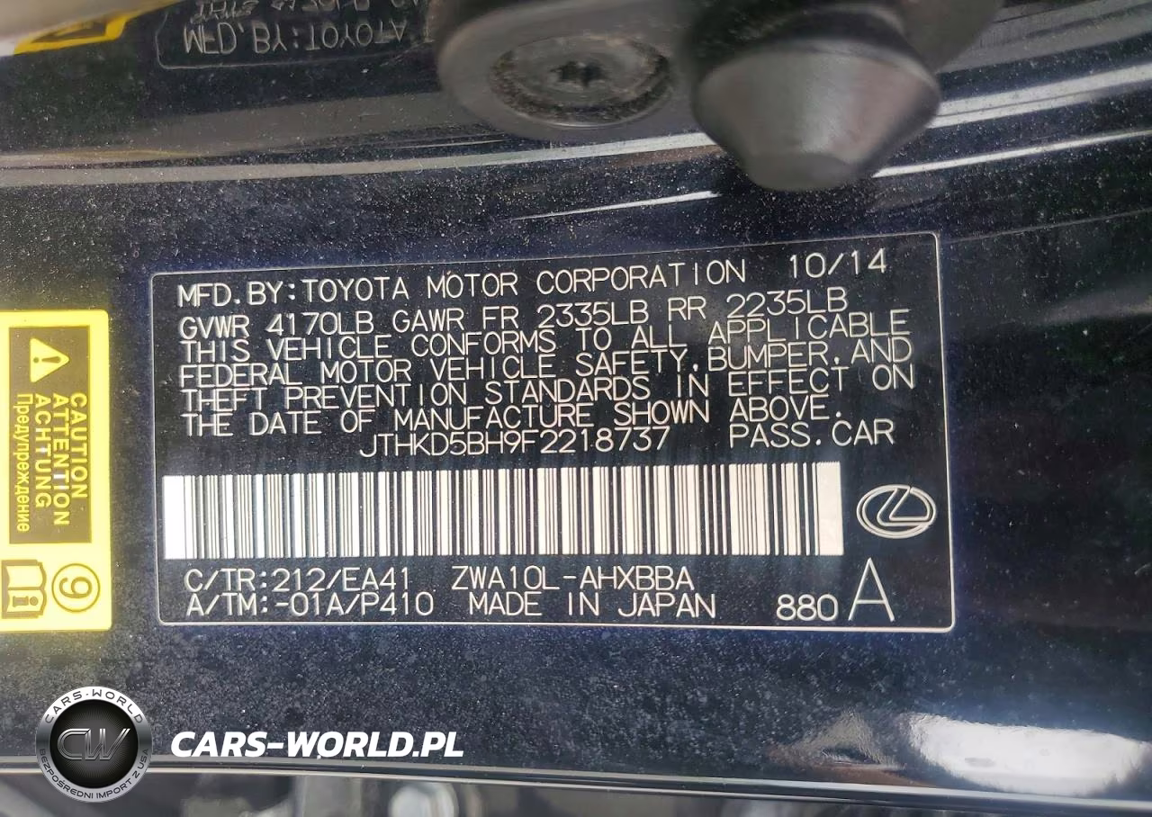 2015 Lexus Ct 200 VIN:JTHKD5BH9F2218737 - 12