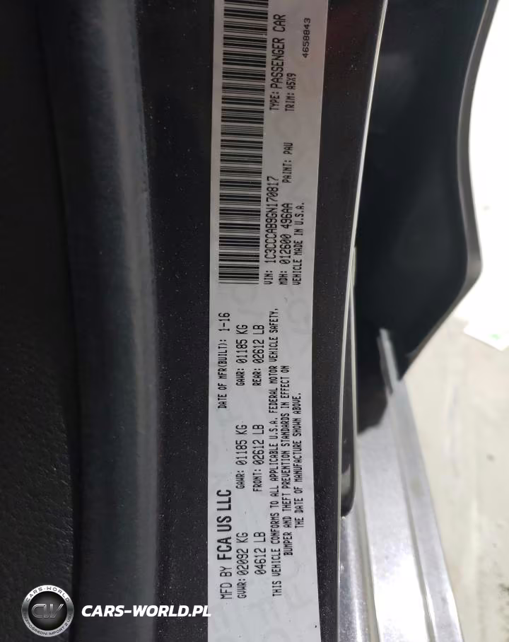 2016 Chrysler 200 Limited VIN:1C3CCCAB9GN170817 - 12