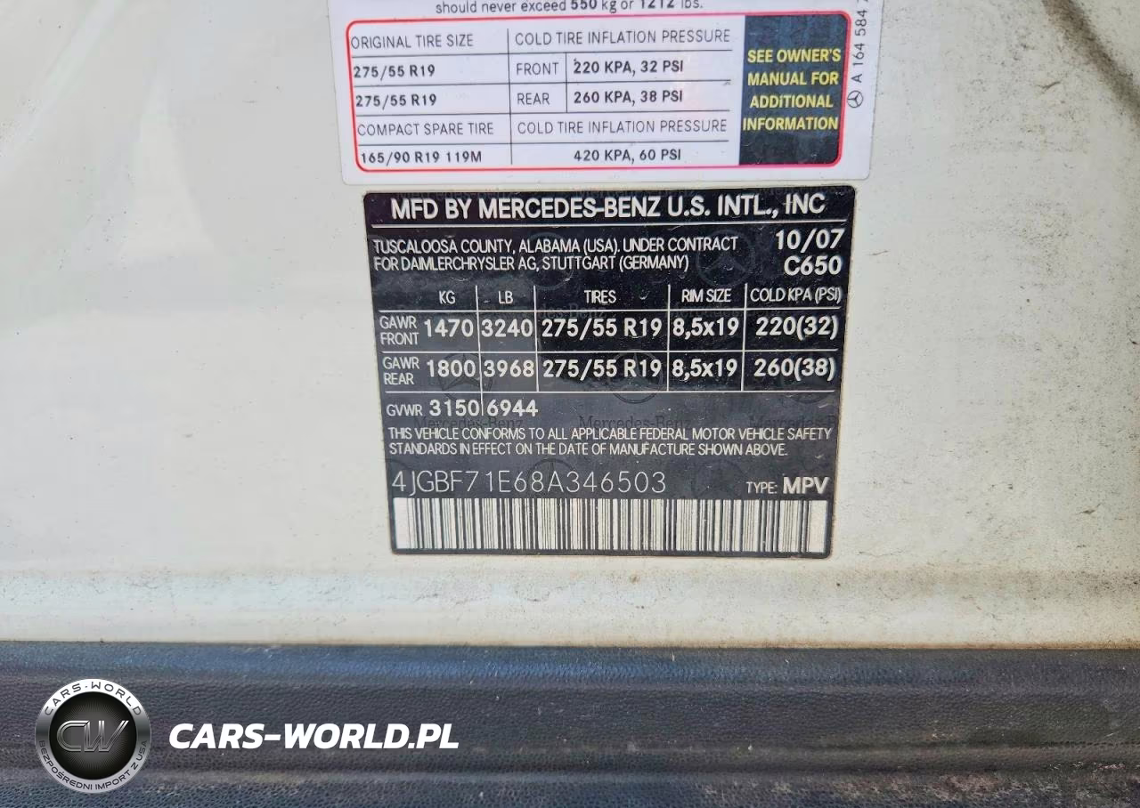 2008 Mercedes-Benz Gl 450 4Matic VIN:4JGBF71E68A346503 - 13