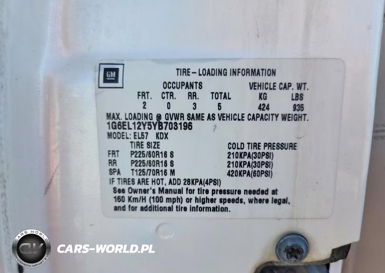 2000 Cadillac Eldorado Esc VIN:1G6EL12Y5YB703196 - 12