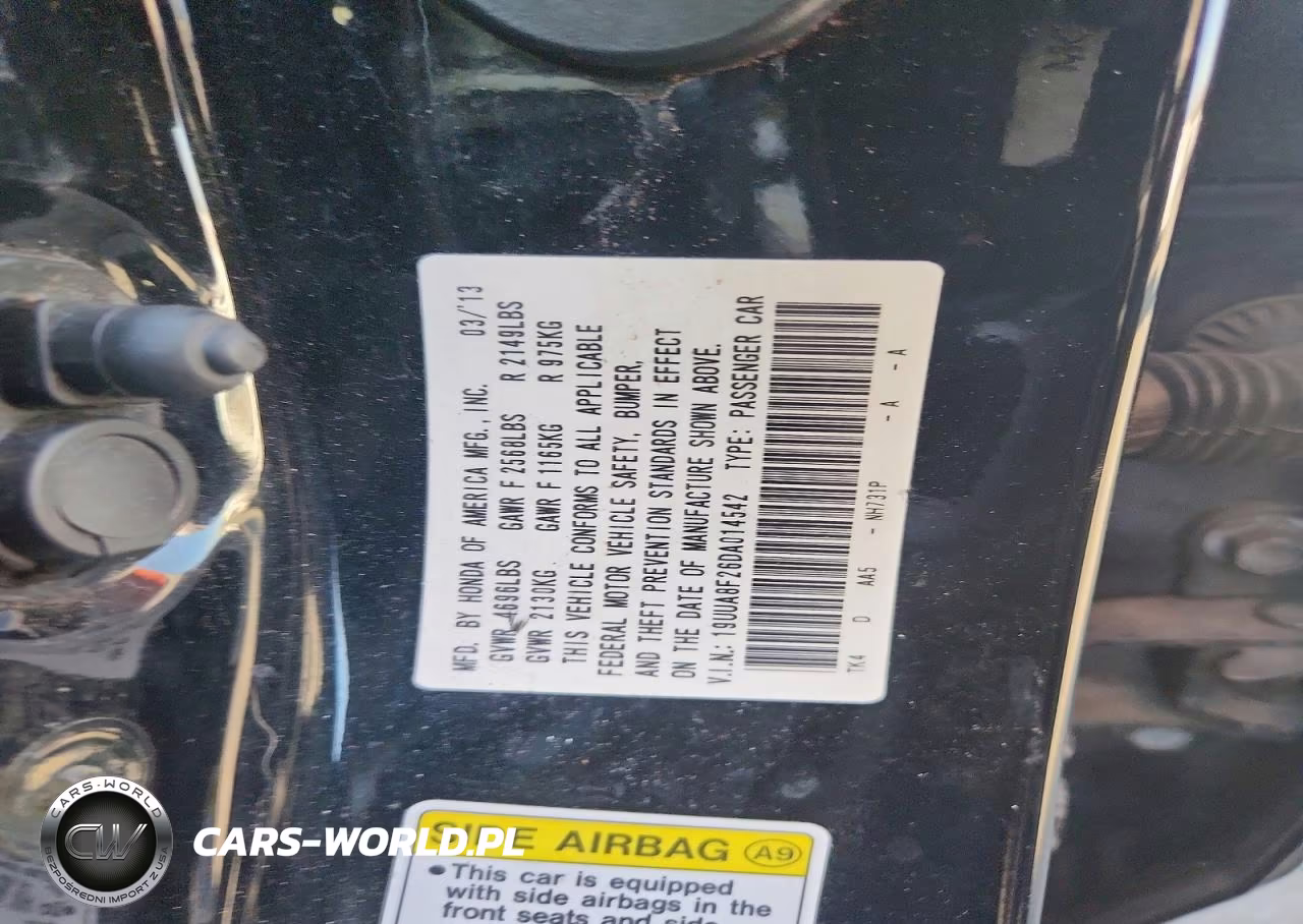 2013 Acura Tl VIN:19UUA8F26DA014542 - 12