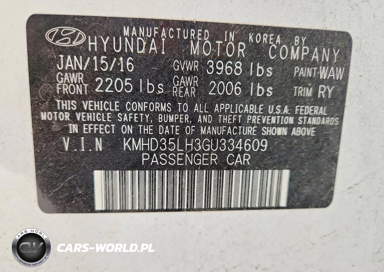 2016 Hyundai Elantra Gt Base VIN:KMHD35LH3GU334609 - 12