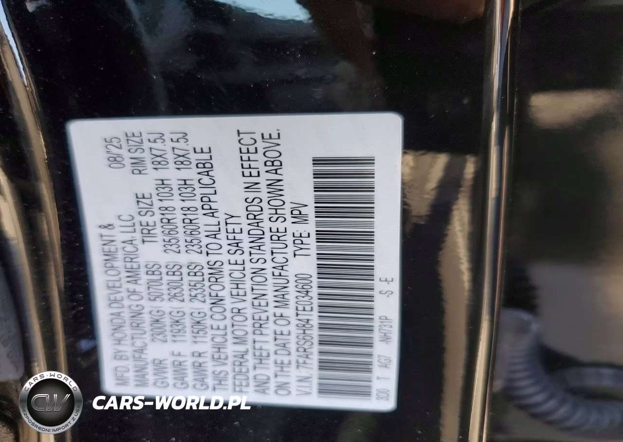 2026 Honda Cr-V Sport-L VIN:7FARS6H84TE034600 - 13