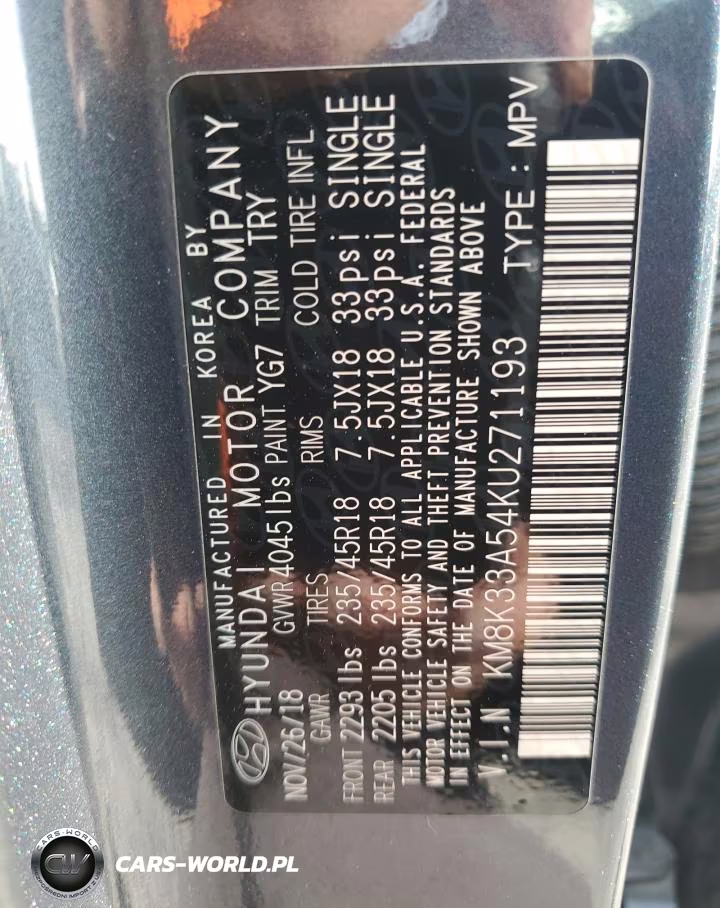 2019 Hyundai Kona Limited VIN:KM8K33A54KU271193 - 13