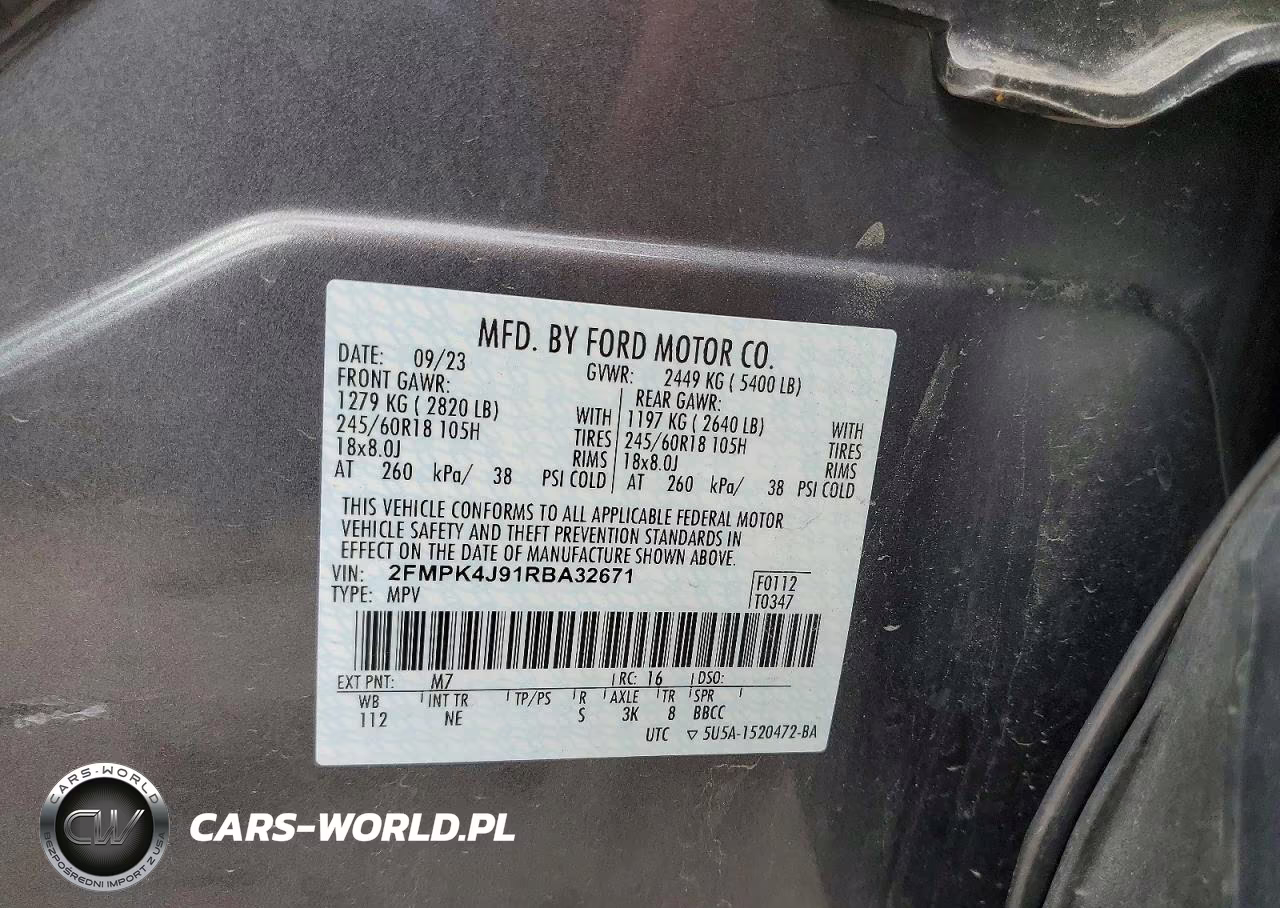 2024 Ford Edge Sel VIN:2FMPK4J91RBA32671 - 13