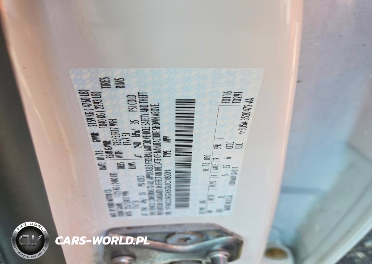 2016 Ford Escape Se VIN:1FMCU9GX6GUC18001 - 13