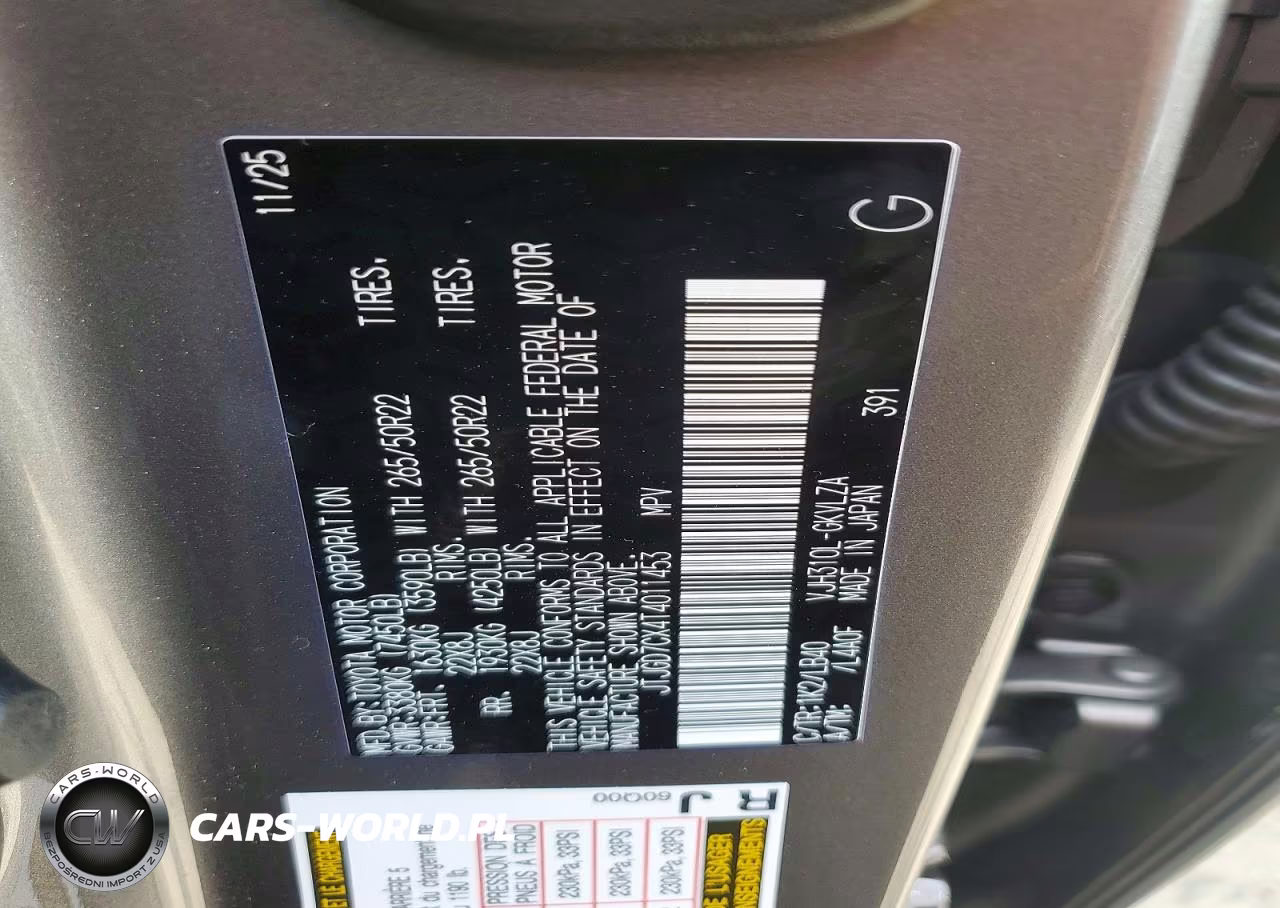 2026 Lexus Lx 700H Luxury VIN:JTJGD7CX4T4011453 - 13