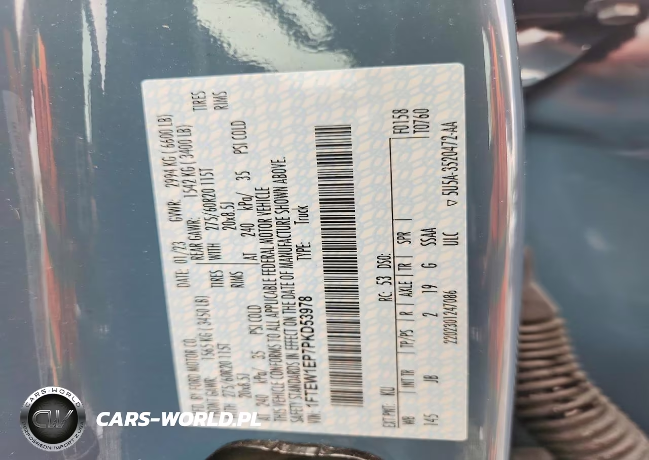 2023 Ford F150 Supercrew VIN:1FTEW1EP7PKD53978 - 12