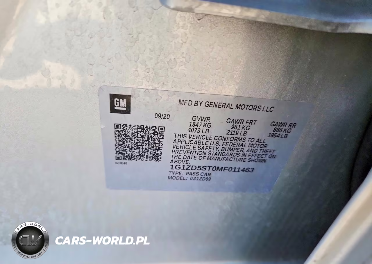 2021 Chevrolet Malibu Lt VIN:1G1ZD5ST0MF011463 - 12